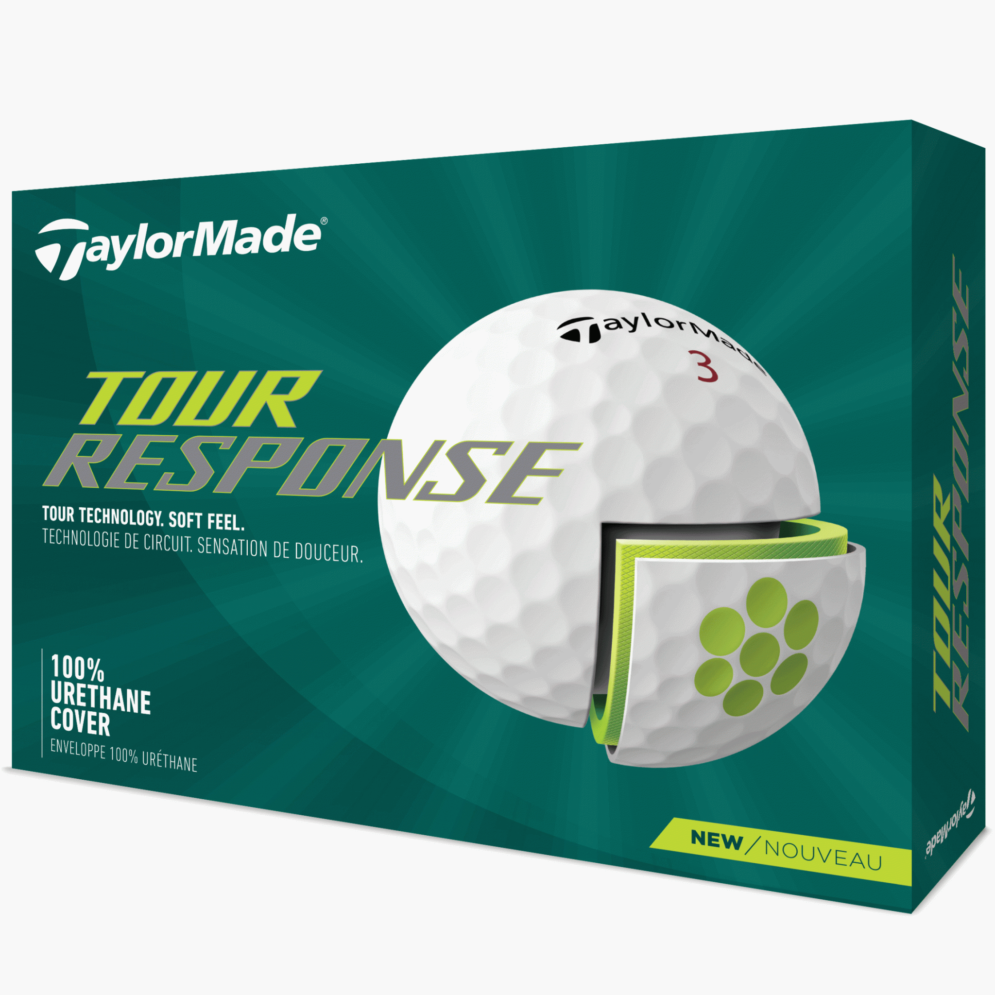 TAYLORMADE TOUR RESPONSE GOLF BALLS WHITE Hotgolf