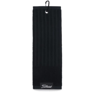 TITLEIST 2026 TRI-FOLD CART TOWEL - BLACK