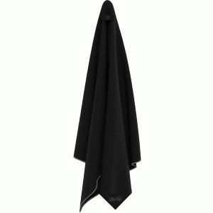 Blue Tees utility golf towel in black