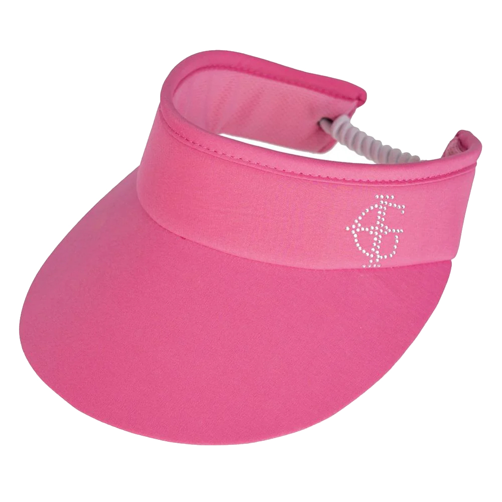 ISLAND GREEN LADIES GOLF SUN VISOR HAT PINK